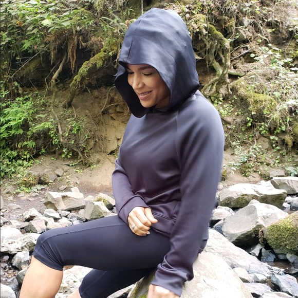 Black pullover hoodie w/ kangaroo pocket, NEW! - Picture 3 of 6